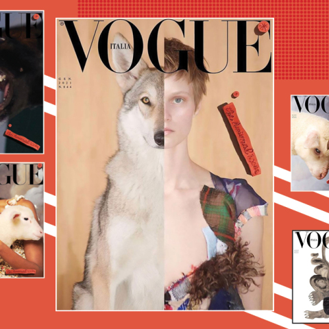 Η ιταλική Vogue αφιερώνει το τρέχον τεύχος της στα ζώα