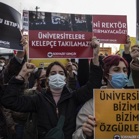 Διαδήλωση φοιτητών στην Τουρκία 