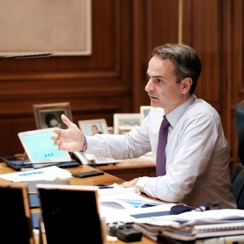 Ο πρωθυπουργός Κυριάκος Μητσοτάκης 