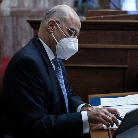 Ο Νίκος Δένδιας στην Επιτροπή Άμυνας και Εξωτερικών Υποθέσεων της Βουλής