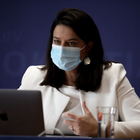 Η υπουργός Παιδείας, Νίκη Κεραμέως