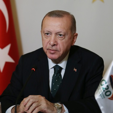 Ο Τούρκος πρόεδρος, Ρετζέπ Ταγίπ Ερντογάν 