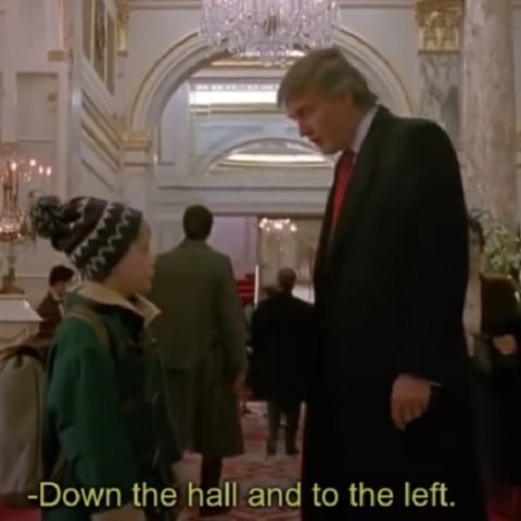 Η σκηνή όπου εμφανίζεται ο Ντόναλντ Τραμπ στο «Μόνος στο σπίτι 2»