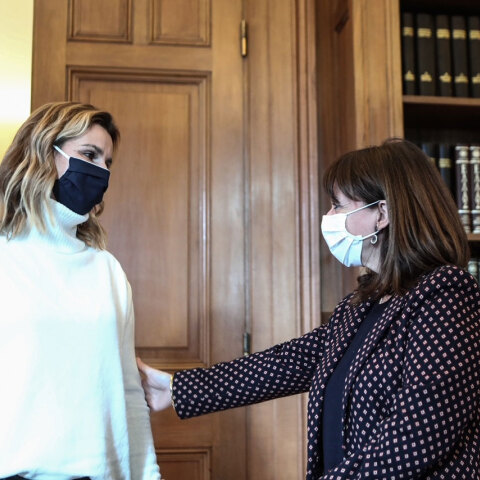 Σοφία Μπεκατώρου και Κατερίνα Σακελλαροπούλου: Η συνάντηση στο Προεδρικό Μέγαρο