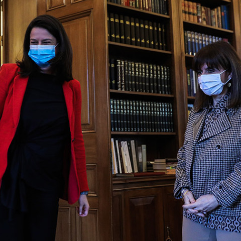 ΣΥΝΑΝΤΗΣΗ ΤΗΣ ΠτΔ ΚΑΤ. ΣΑΚΕΛΛΑΡΟΠΟΥΛΟΥ ΜΕ ΤΗΝ ΥΠ. ΠΑΙΔΕΙΑΣ Ν. ΚΕΡΑΜΕΩΣ 