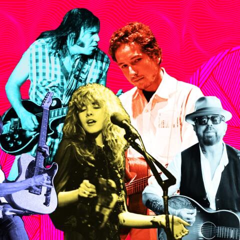 Εικονογράφηση με τους Bob Dylan, Neil Young, Chrissie Hynde, Stevie Knicks