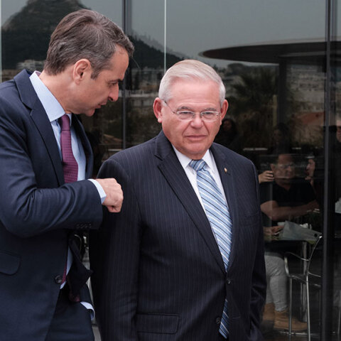 Κυριάκος Μητσοτάκης και Ρόμπερτ Μενέντεζ σε παλαιότερη συνάντηση στην Αθήνα