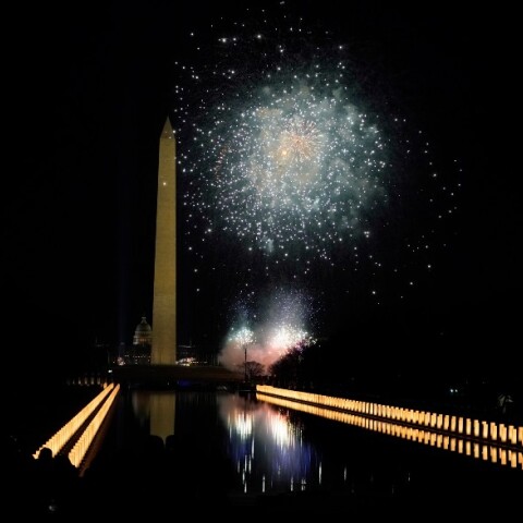 Πυροτεχνήματα - Ορκωμοσία Τζο Μπάιντεν