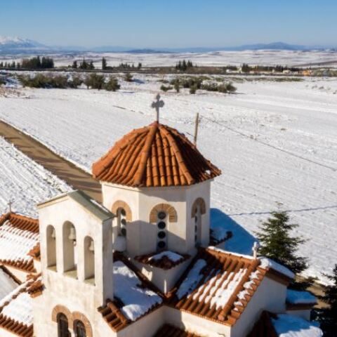 Χιόνια στη Βοιωτία