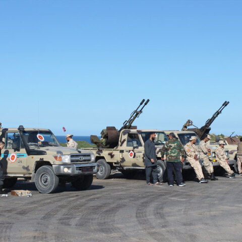 Εμφύλιος στη Λιβύη - Στρατιωτικά οχήματα