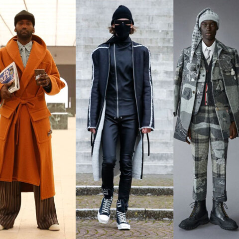 Από αριστερά: Fendi, Louis Vuitton, Rick Owens, Thom Browne, Dior