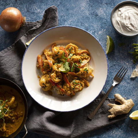 Coconut & Ginger Shrimp