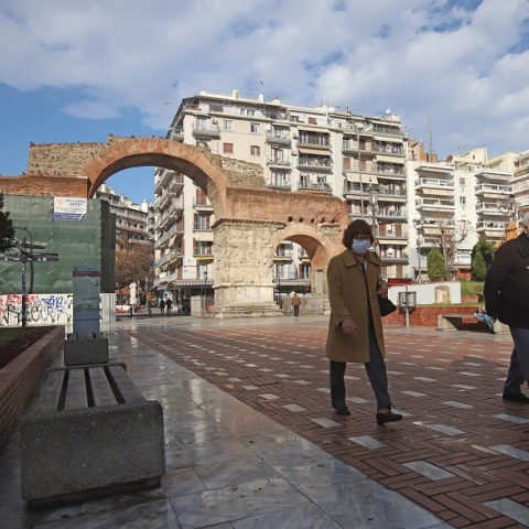 Στιγμιότυπο από το lockdown στη Θεσσαλονίκη
