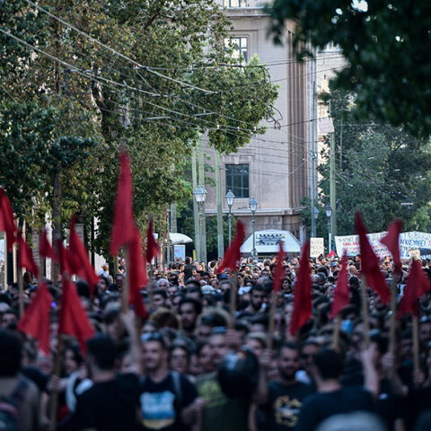 ΑΘΗΝΑ - ΣΥΓΚΕΝΤΡΩΣΗ ΔΙΑΜΑΡΤΥΡΙΑΣ ΕΝΑΝΤΙΑ ΣΤΟ ΝΟΜΟΣΧΕΔΙΟ ΓΙΑ ΤΙΣ ΔΙΑΔΗΛΩΣΕΙΣ