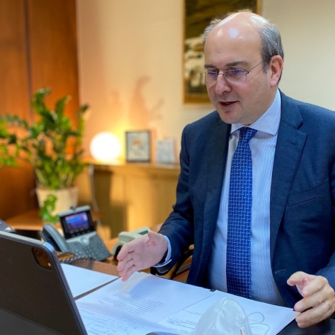 Ο υπουργός Εργασίας, Κωστής Χατζηδάκης