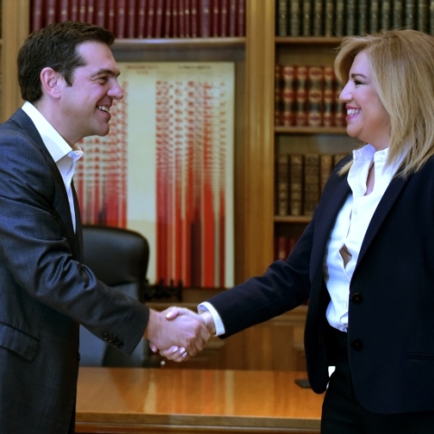 Αλέξης Τσίπρας, Φώφη Γεννηματά