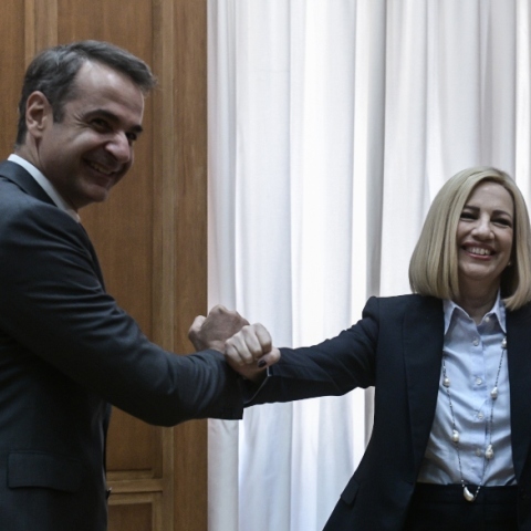 Κυριάκος Μητσοτάκης, Φώφη Γεννηματά