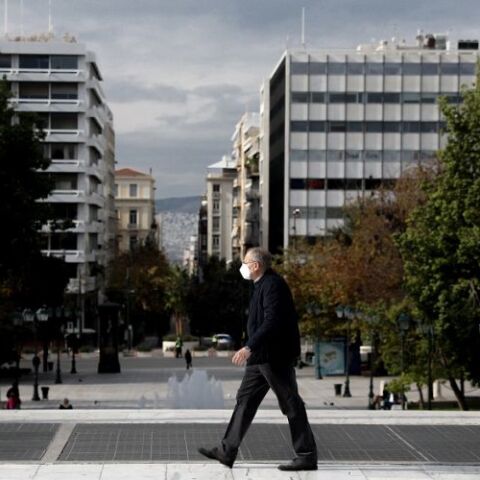 Στιγμιότυπο από το lockdown στην Αθήνα