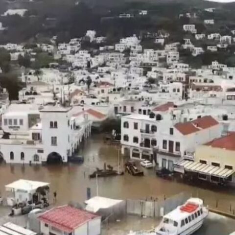 Πλημμύρες στην Πάτμο 