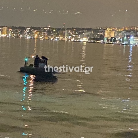 Στιγμιότυπο από τον εντοπισμό της σορού στη Θεσσαλονίκη