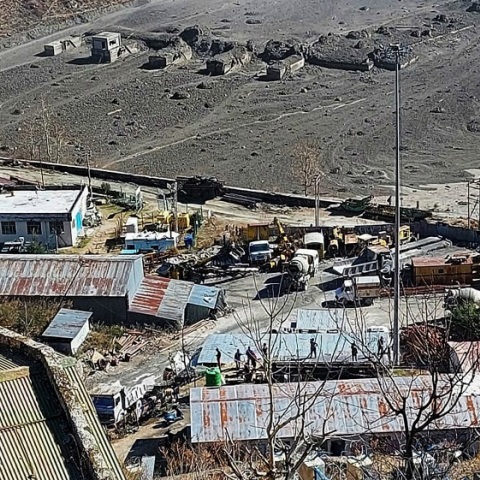 Φωτογραφία από το καταστραμμένο φράγμα 