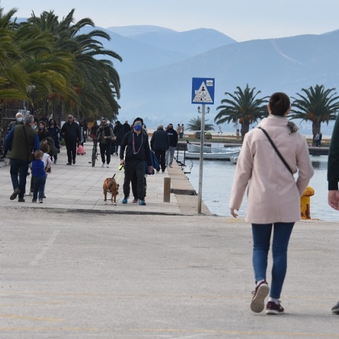 Στιγμιότυπο από το lockdown στην πόλη του Ναυπλίου 