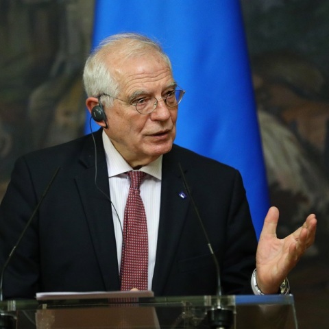 Στιγμιότυπο από την επίσκεψη του Ζοζέπ Μπορέλ στη Μόσχα