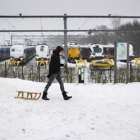 Χιονόπτωση στην Ολλανδία