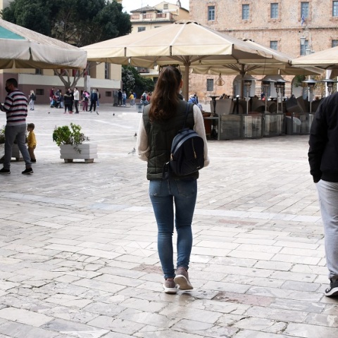 Στιγμιότυπο από το lockdown στο Ναύπλιο