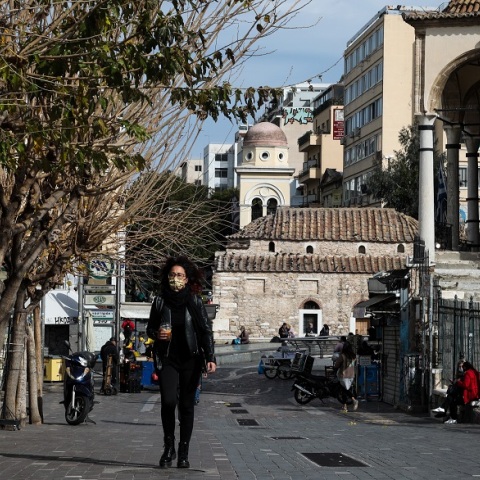 Στιγμιότυπο από το lockdown στην Αθήνα 