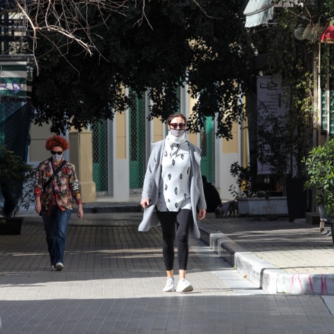 Στιγμιότυπο από το κέντρο της Αθήνας