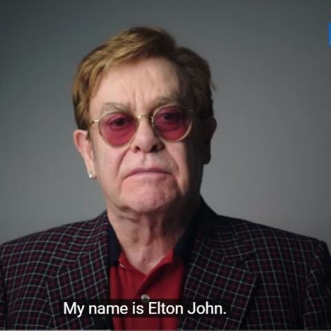 Ο Έλτον Τζον στην καμπάνια του NHS