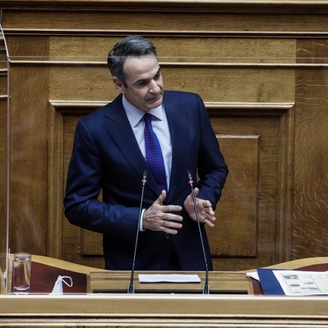 Ο πρωθυπουργός Κυριάκος Μητσοτάκης 