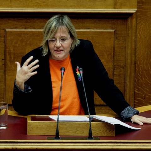Η βουλευτής του ΣΥΡΙΖΑ, Βασιλική Κατριβάνου