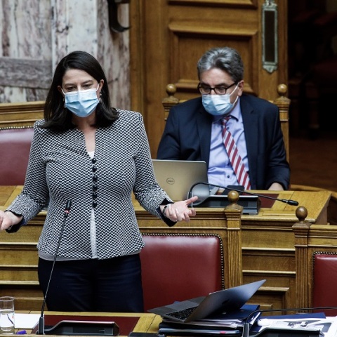 Η υπουργός Παιδείας, Νίκη Κεραμέως