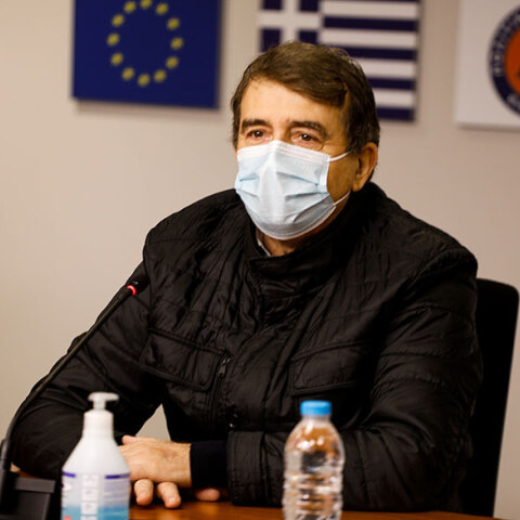 Ο Μιχάλης Χρυσοχοΐδης στην έκτακτη σύσκεψη της Πολιτικής Προστασίας για την κακοκαιρία «Μήδεια» στην Αττική