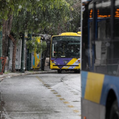 Κυκλοφορία λεωφορείων κατά την κακοκαιρία «Μήδεια»