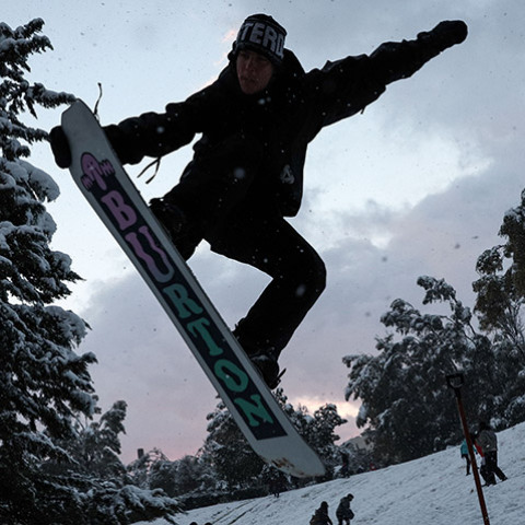  Κακοκαιρία ''Μήδεια'' / Snowboard στο πάρκο Ελευθερίας την Τρίτη 16 Φεβρουαρίου 2021
