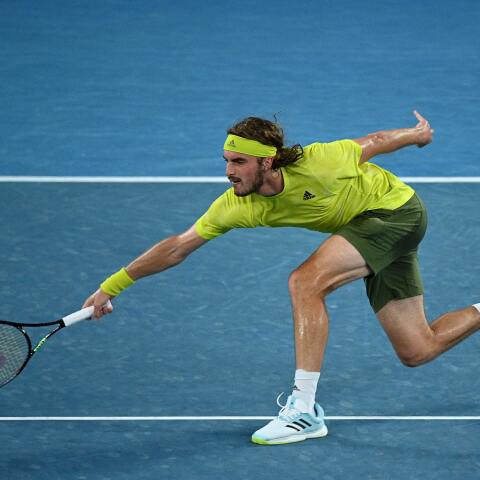  O Στέφανος Τσιτσιπάς στον σημερινό αγώνα