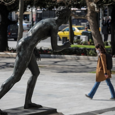 Στιγμιότυπο από την πλατεία Συντάγματος 