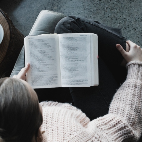 Μια γυναίκα διαβάζει βιβλίο