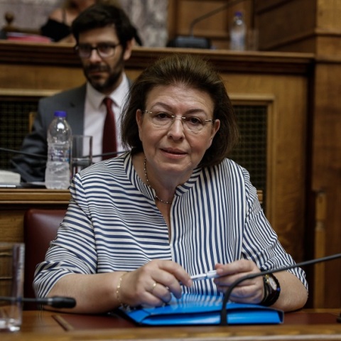 Η υπουργός Πολιτισμού, Λίνα Μενδώνη