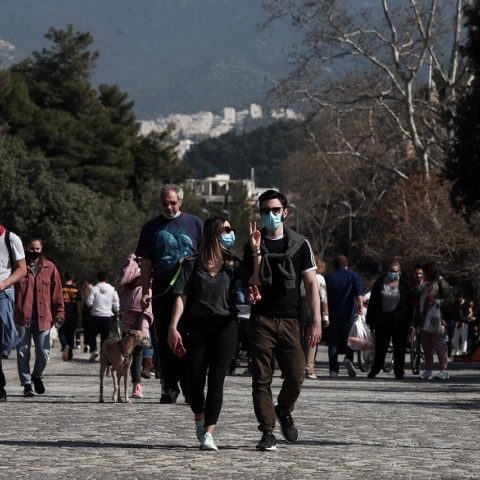 Στιγμιότυπο από το κέντρο της Αθήνας (φωτογραφία αρχείου)