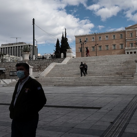 Στιγμιότυπο από το lockdown στην Αθήνα 