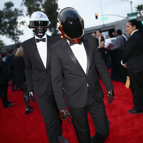 Οι Daft Punk στην τελετή απονομής των 56ων Βραβείων Grammy, Λος Άντζελες, 26 Ιανουαρίου 2014