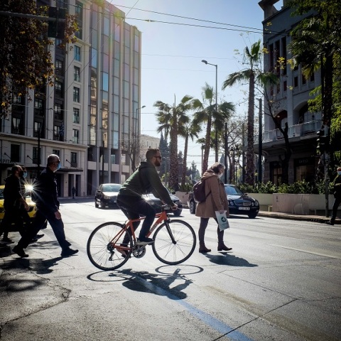 Πολίτες στο κέντρο της Αθήνας