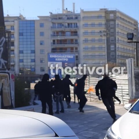 Επίθεση με μολότοφ στη Θεσσαλονίκη 