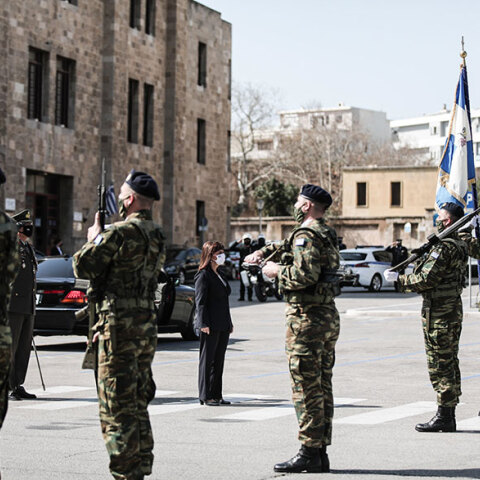 Η Κατερίνα Σακελλαροπούλου στη Ρόδο για την επέτειο από την ενσωμάτωση των Δωδεκανήσων στην Ελλάδα