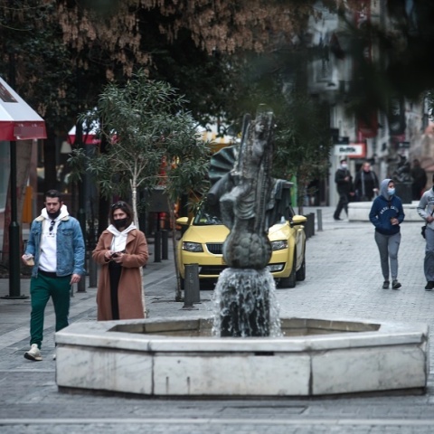 Στιγμιότυπο από το lockdown στην Αθήνα 