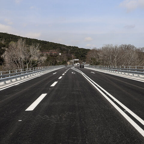 Η γέφυρα του Πηνειού στα Τέμπη μετά τις εργασίες συντήρησης